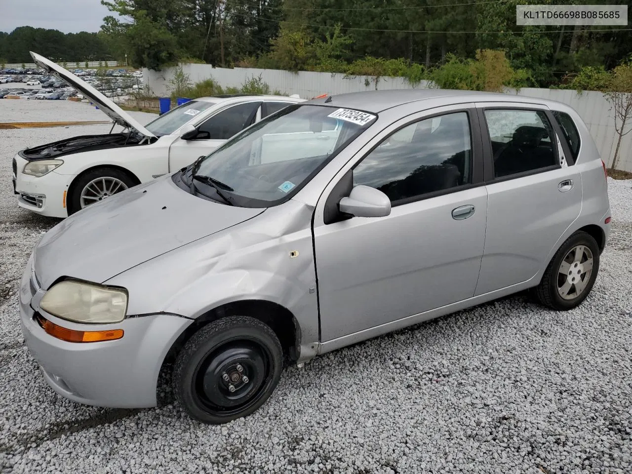 2008 Chevrolet Aveo Base VIN: KL1TD66698B085685 Lot: 73752454