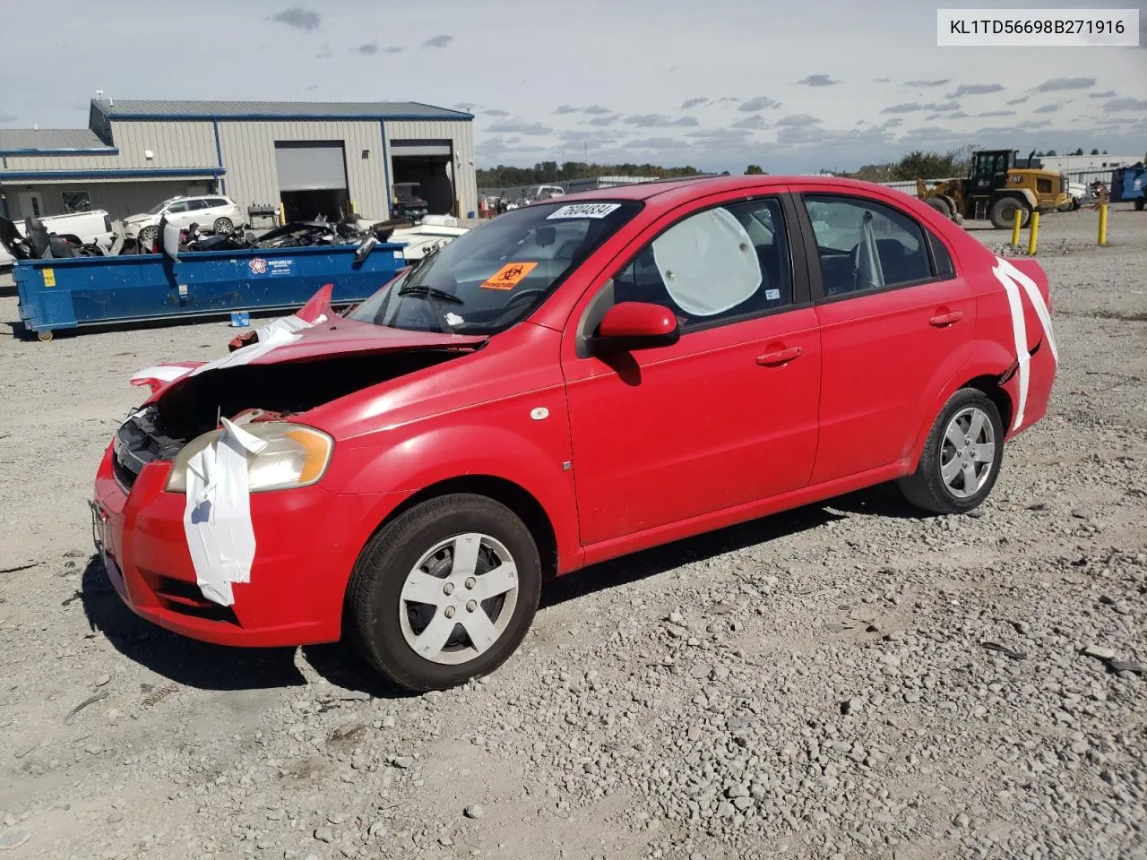 2008 Chevrolet Aveo Base VIN: KL1TD56698B271916 Lot: 76004834