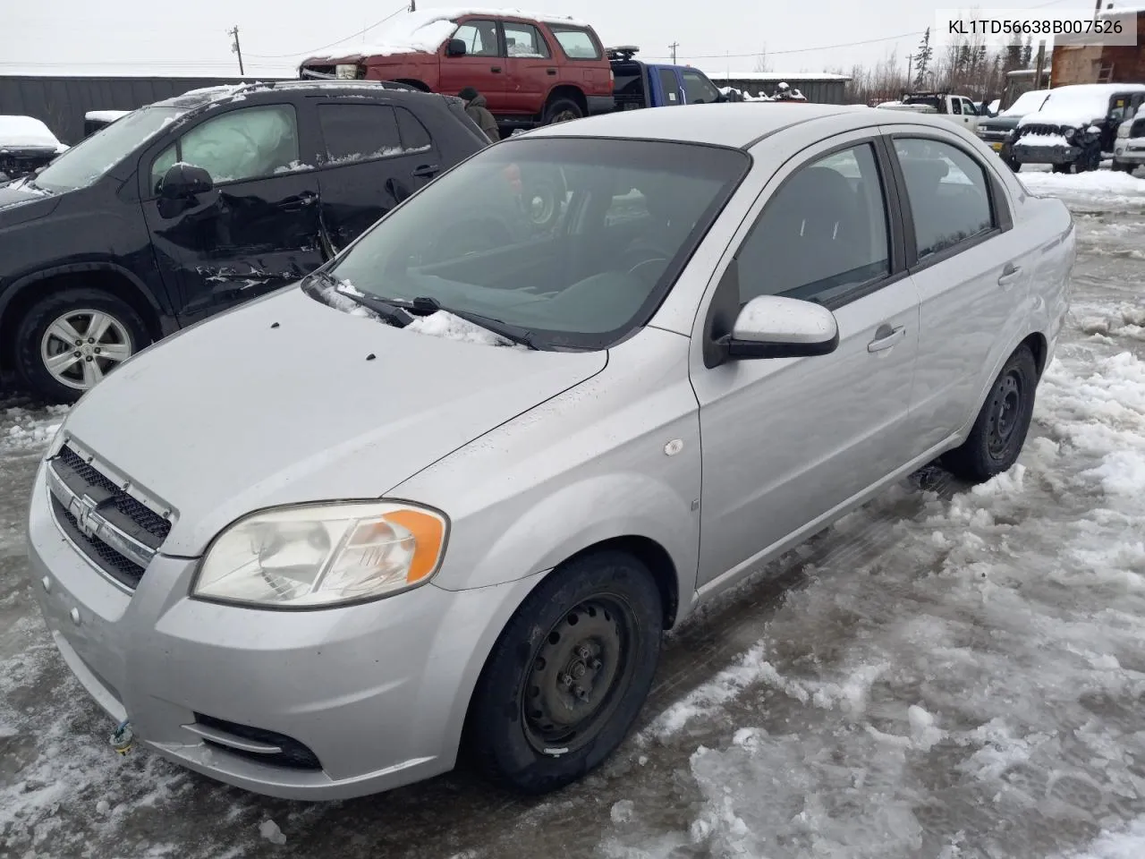 2008 Chevrolet Aveo Base VIN: KL1TD56638B007526 Lot: 76838014