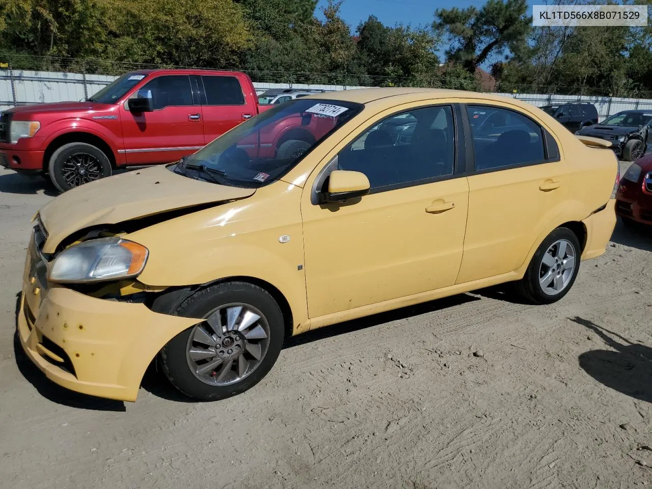 2008 Chevrolet Aveo Base VIN: KL1TD566X8B071529 Lot: 77782714