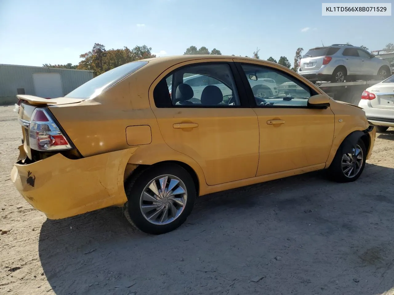 2008 Chevrolet Aveo Base VIN: KL1TD566X8B071529 Lot: 77782714