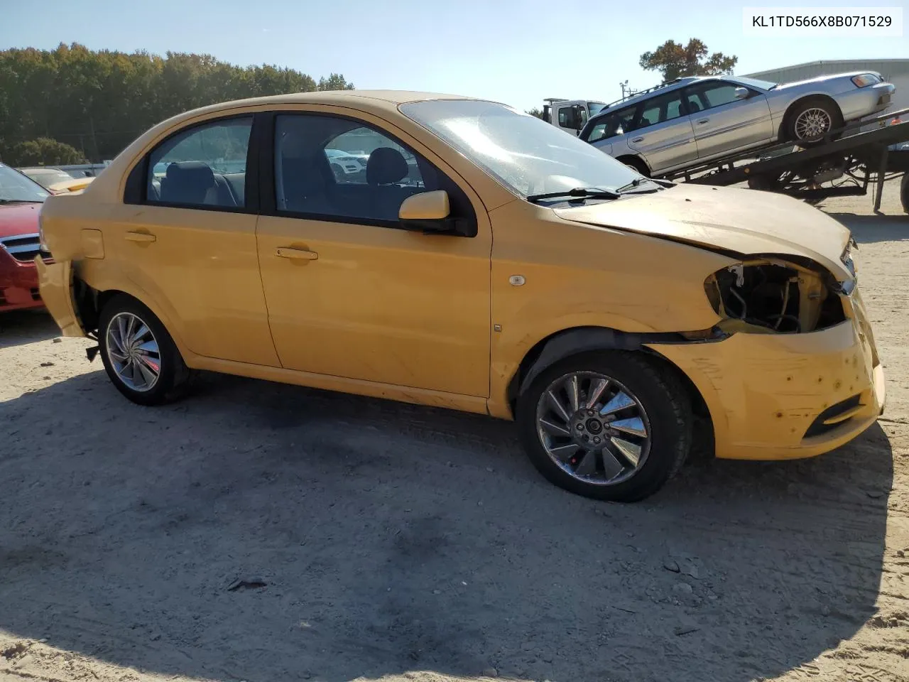 2008 Chevrolet Aveo Base VIN: KL1TD566X8B071529 Lot: 77782714