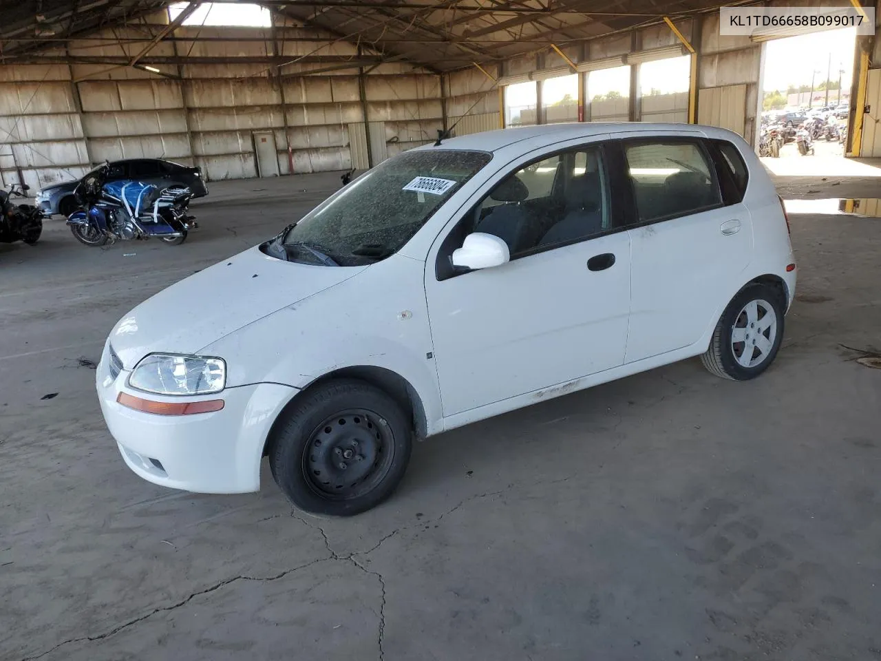 2008 Chevrolet Aveo Base VIN: KL1TD66658B099017 Lot: 78666804