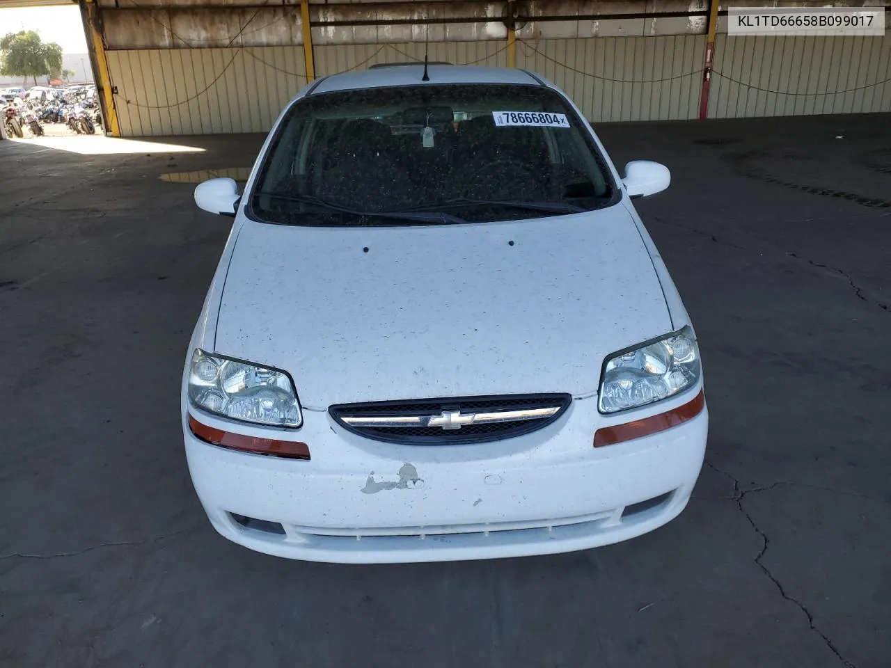 2008 Chevrolet Aveo Base VIN: KL1TD66658B099017 Lot: 78666804