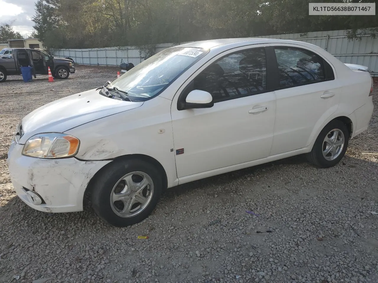 2008 Chevrolet Aveo Base VIN: KL1TD56638B071467 Lot: 79001534