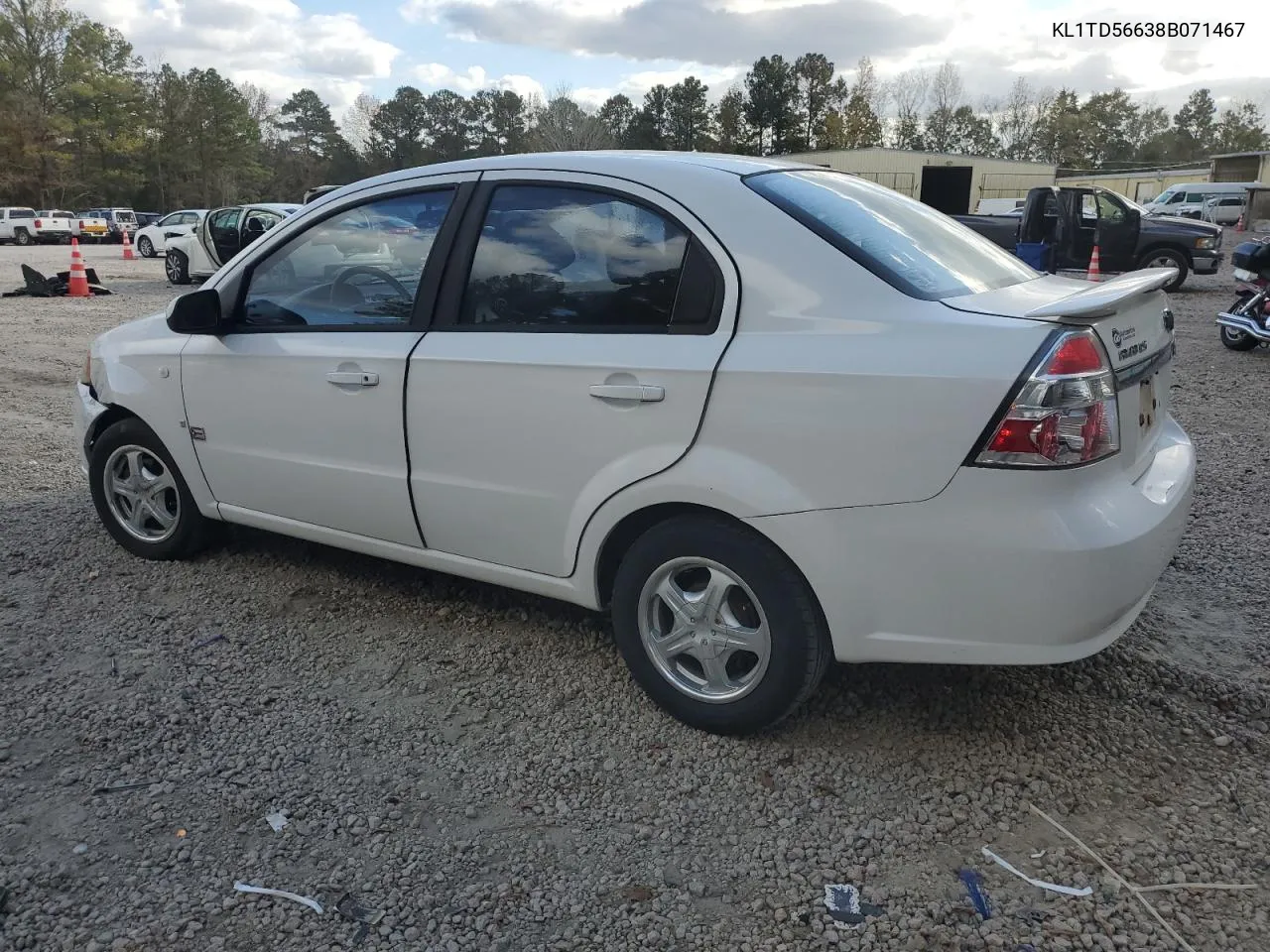 2008 Chevrolet Aveo Base VIN: KL1TD56638B071467 Lot: 79001534