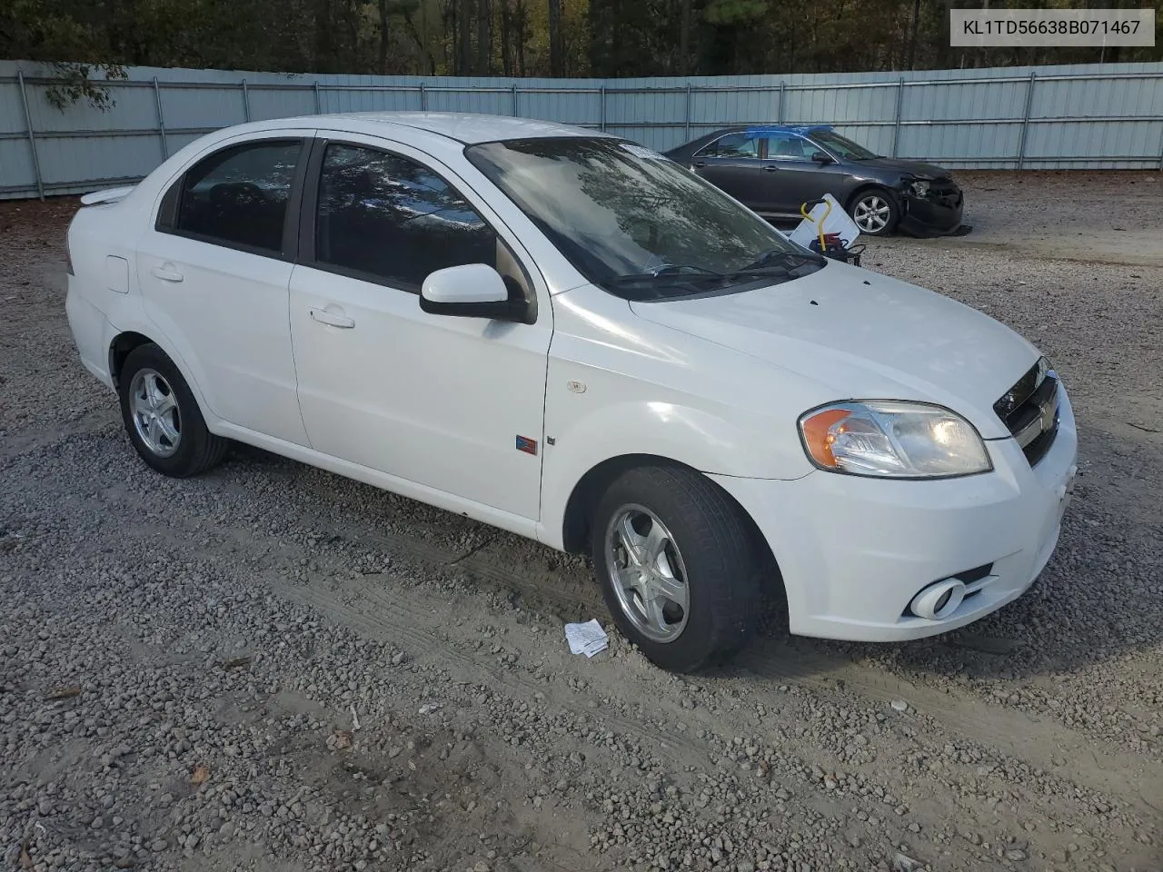 2008 Chevrolet Aveo Base VIN: KL1TD56638B071467 Lot: 79001534