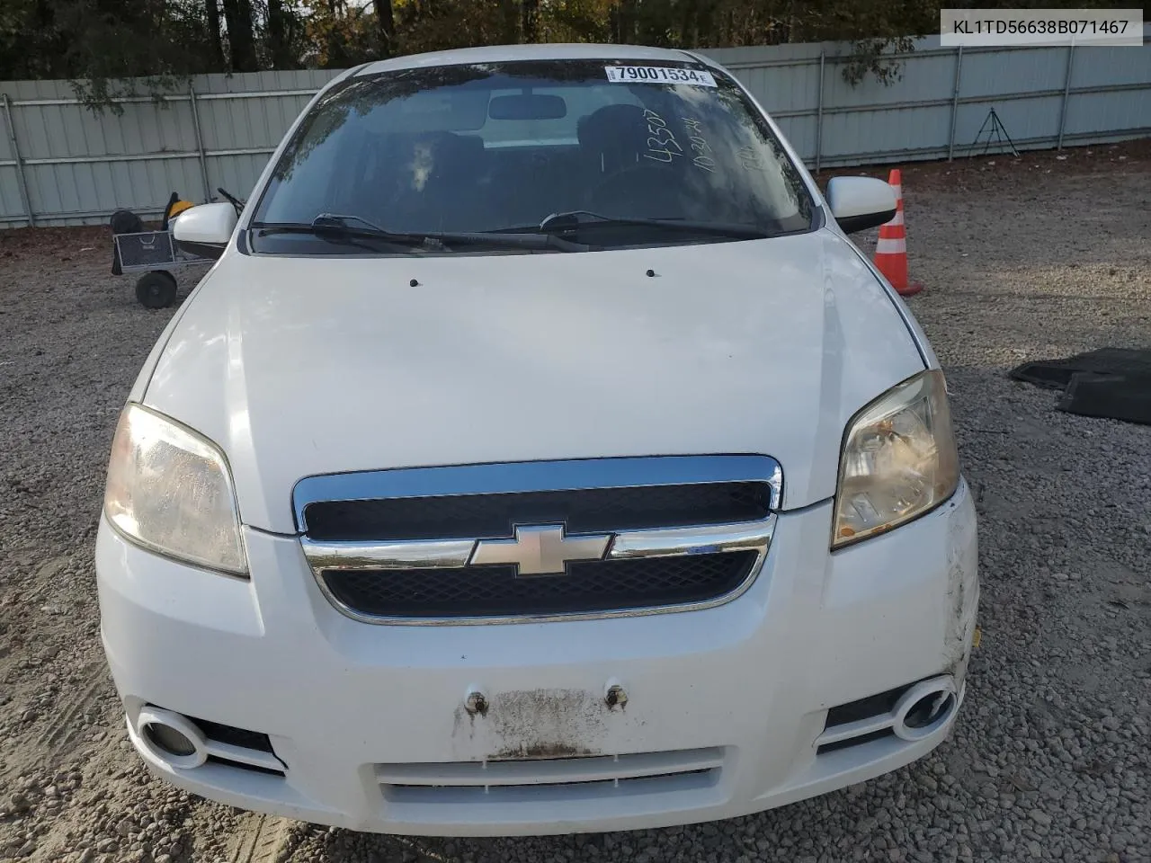 2008 Chevrolet Aveo Base VIN: KL1TD56638B071467 Lot: 79001534