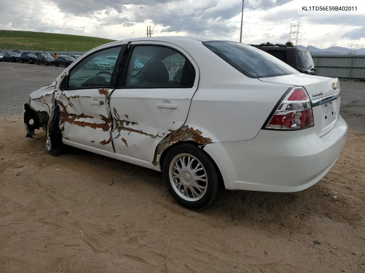 2009 Chevrolet Aveo Ls VIN: KL1TD56E59B402011 Lot: 49759864