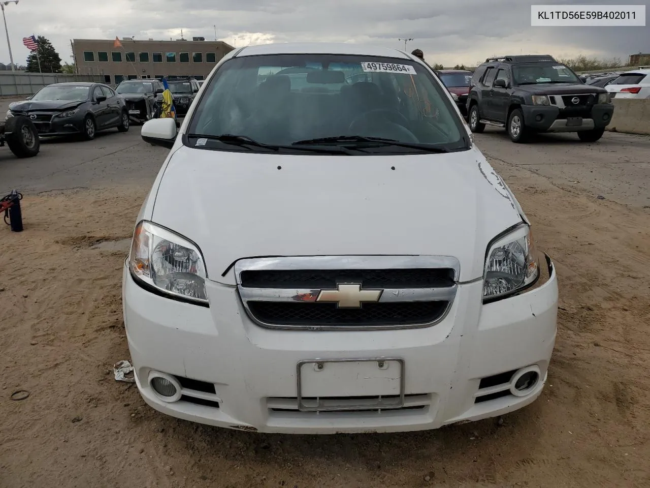 2009 Chevrolet Aveo Ls VIN: KL1TD56E59B402011 Lot: 49759864