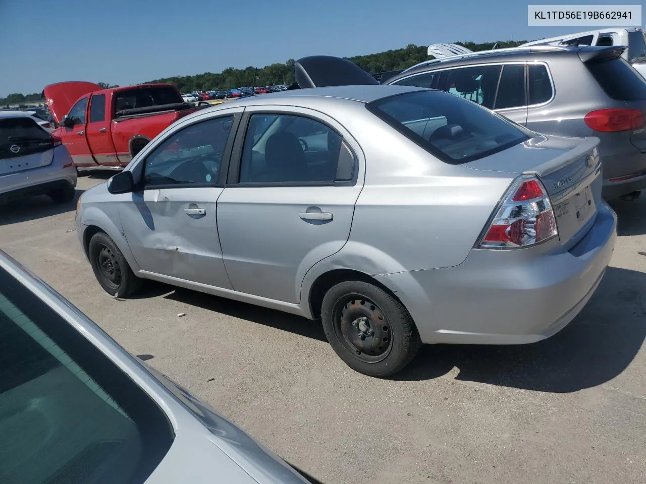 2009 Chevrolet Aveo Ls VIN: KL1TD56E19B662941 Lot: 70655094