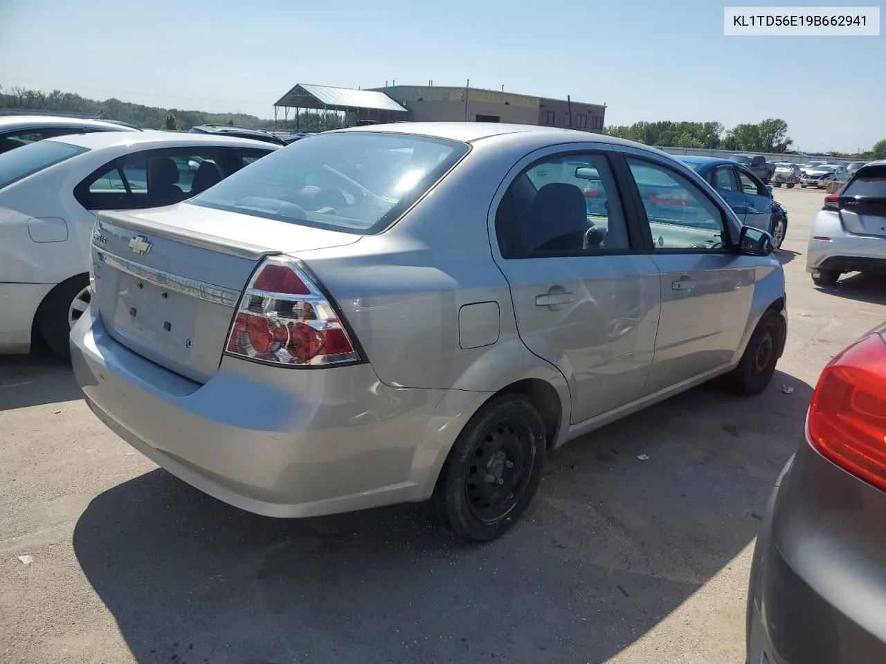 2009 Chevrolet Aveo Ls VIN: KL1TD56E19B662941 Lot: 70655094