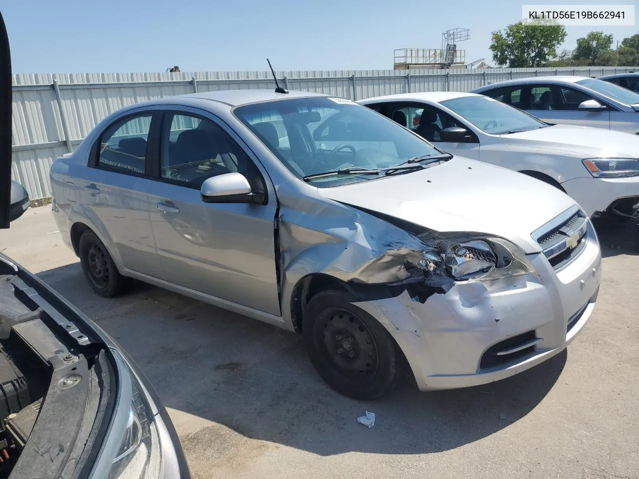 2009 Chevrolet Aveo Ls VIN: KL1TD56E19B662941 Lot: 70655094