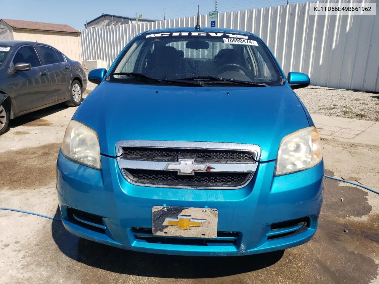 2009 Chevrolet Aveo Ls VIN: KL1TD56E49B661962 Lot: 70850474