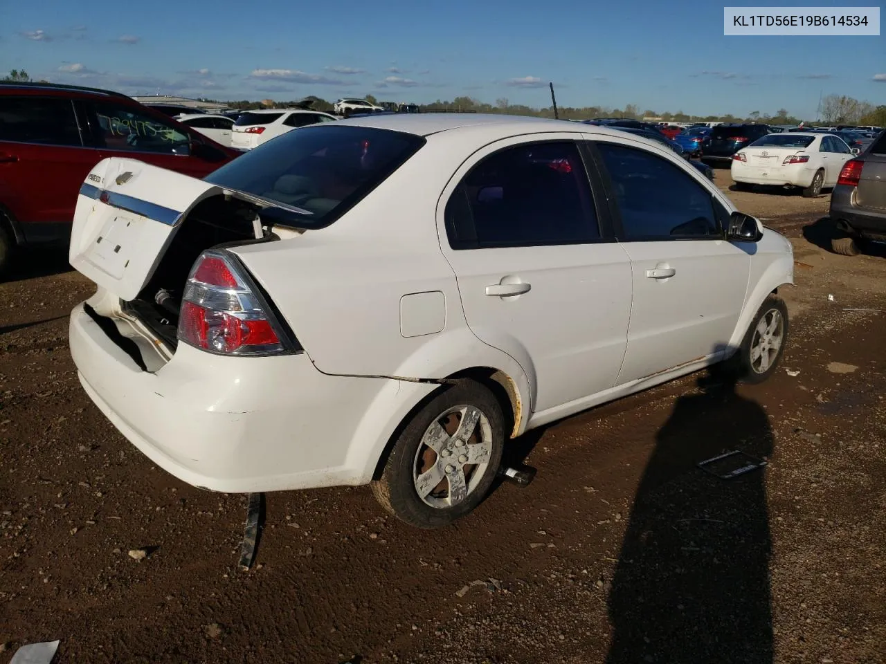 2009 Chevrolet Aveo Ls VIN: KL1TD56E19B614534 Lot: 72879914