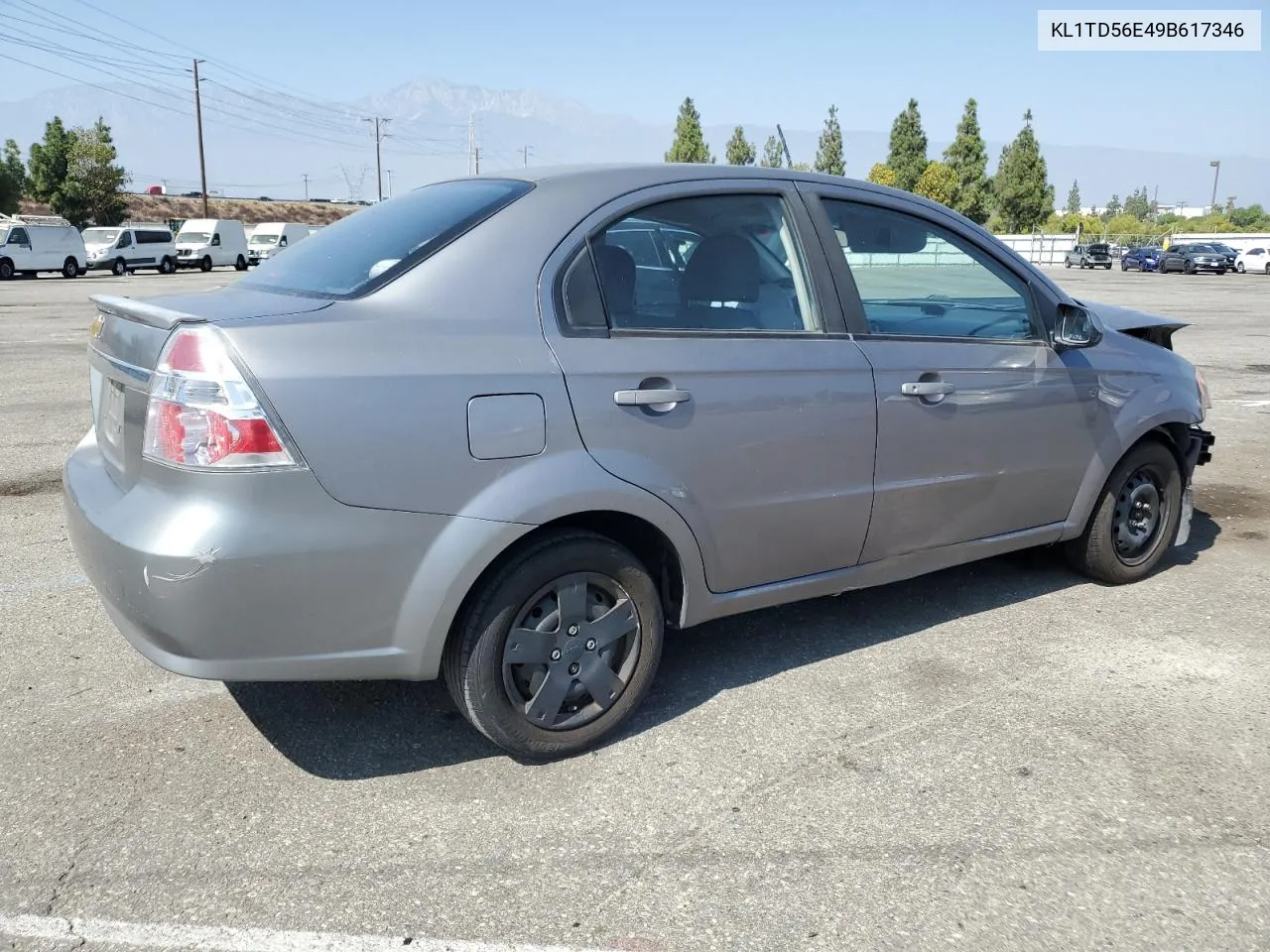 2009 Chevrolet Aveo Ls VIN: KL1TD56E49B617346 Lot: 73189304