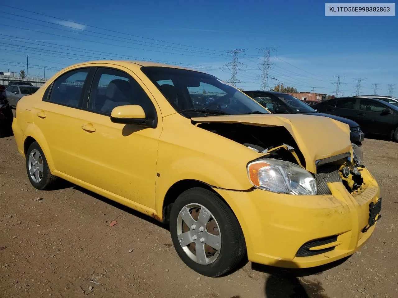 2009 Chevrolet Aveo Ls VIN: KL1TD56E99B382863 Lot: 75950964