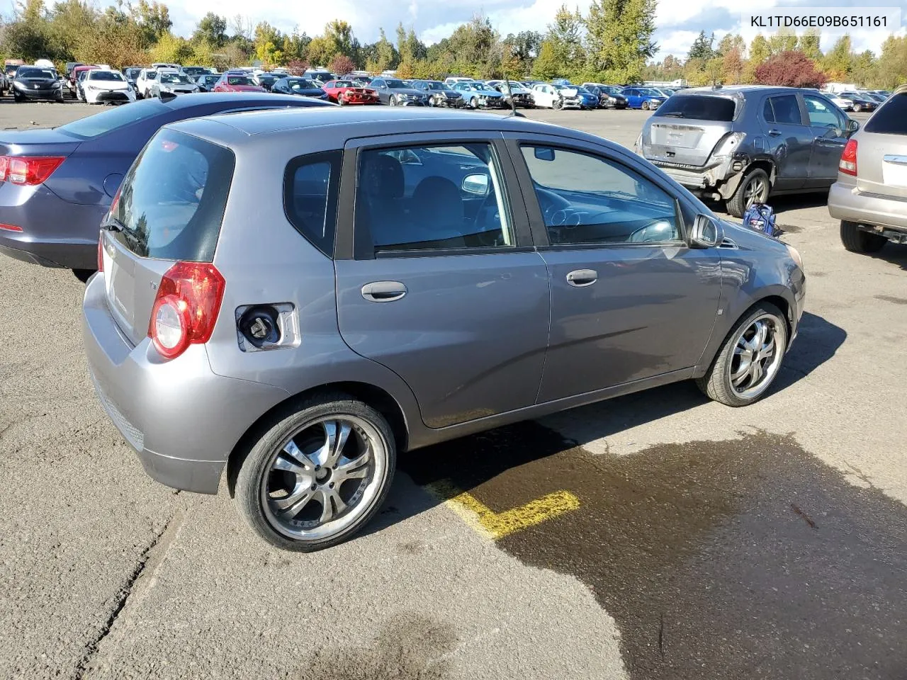 2009 Chevrolet Aveo Ls VIN: KL1TD66E09B651161 Lot: 77391184