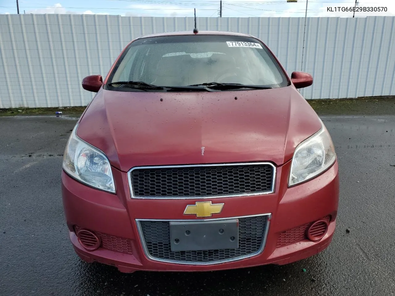 2009 Chevrolet Aveo Lt VIN: KL1TG66E29B330570 Lot: 77913364