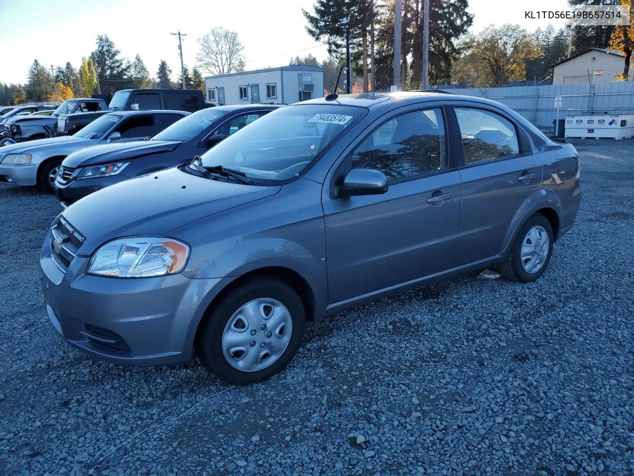 2009 Chevrolet Aveo Ls VIN: KL1TD56E19B657514 Lot: 79483574