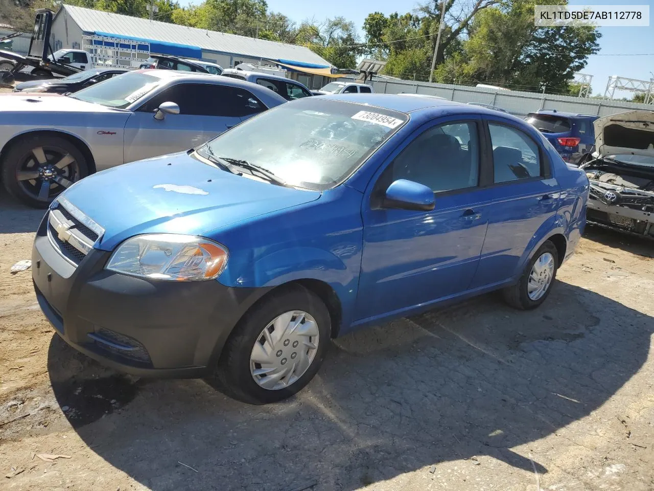 2010 Chevrolet Aveo Ls VIN: KL1TD5DE7AB112778 Lot: 73004954