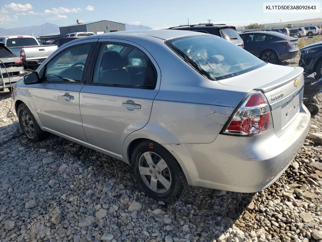 2010 Chevrolet Aveo Ls VIN: KL1TD5DE3AB092643 Lot: 74126394