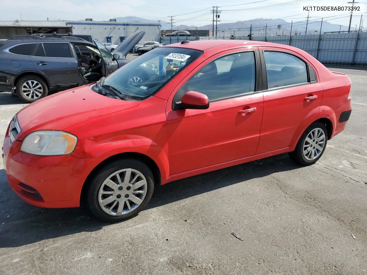 2010 Chevrolet Aveo Ls VIN: KL1TD5DE8AB073392 Lot: 75133104