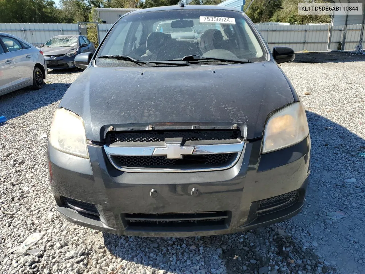 2010 Chevrolet Aveo Ls VIN: KL1TD5DE6AB110844 Lot: 75358624