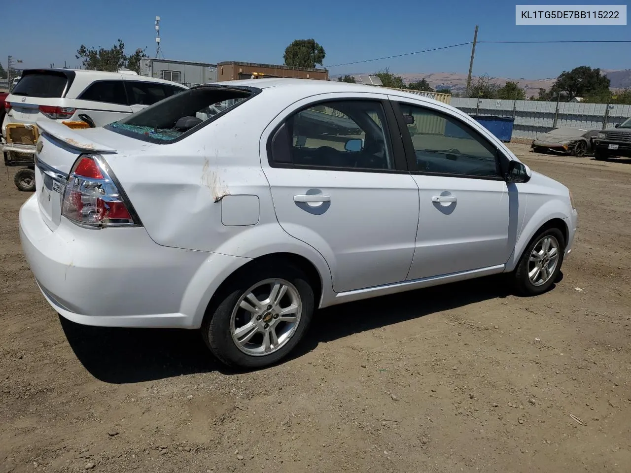 KL1TG5DE7BB115222 2011 Chevrolet Aveo Lt