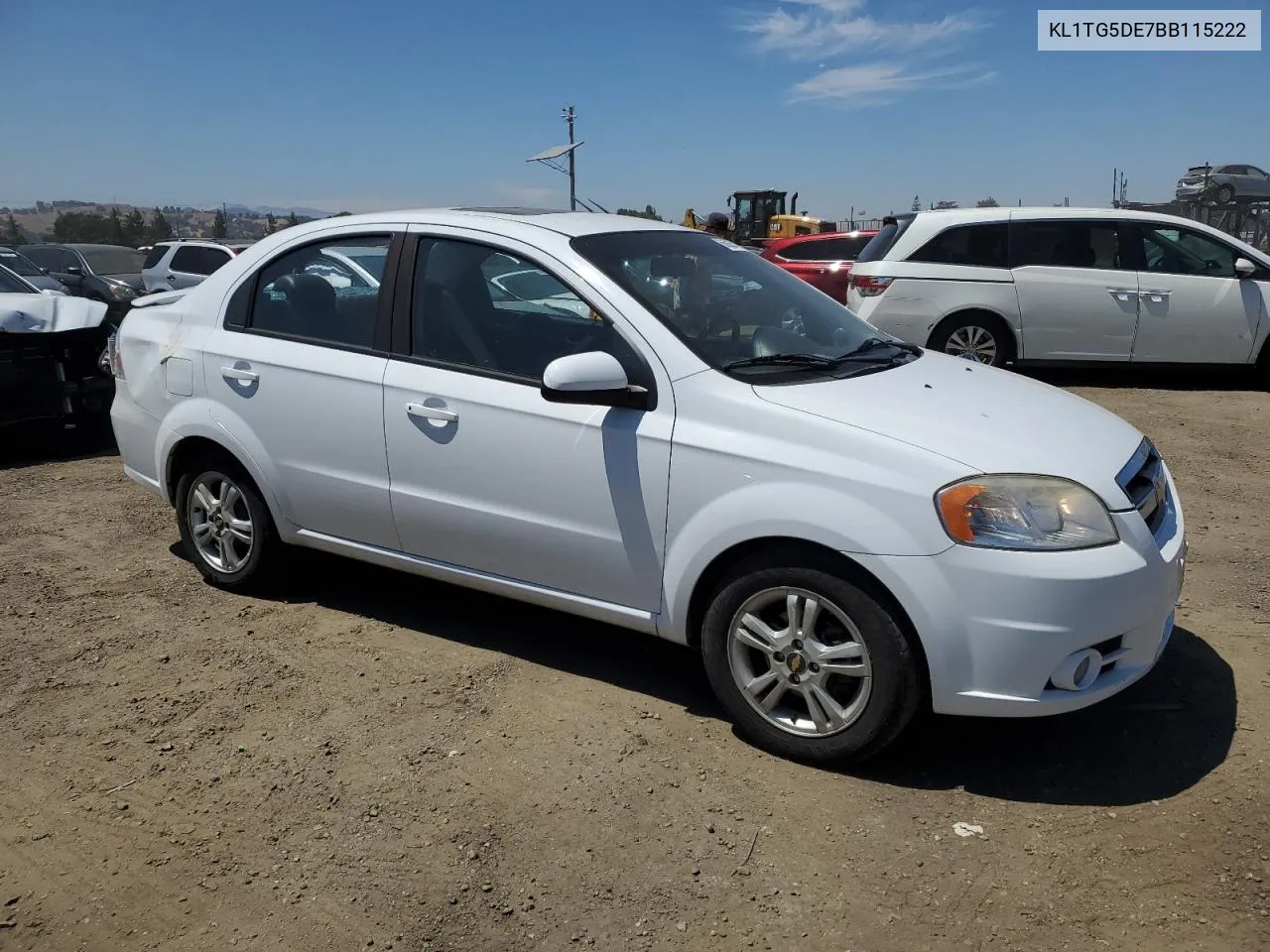 KL1TG5DE7BB115222 2011 Chevrolet Aveo Lt