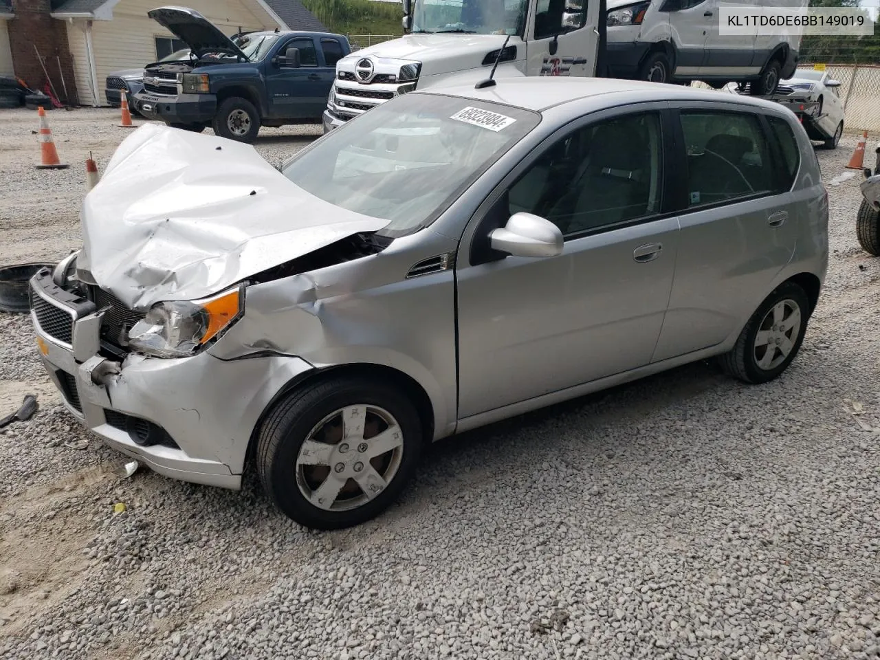 2011 Chevrolet Aveo Ls VIN: KL1TD6DE6BB149019 Lot: 69323984