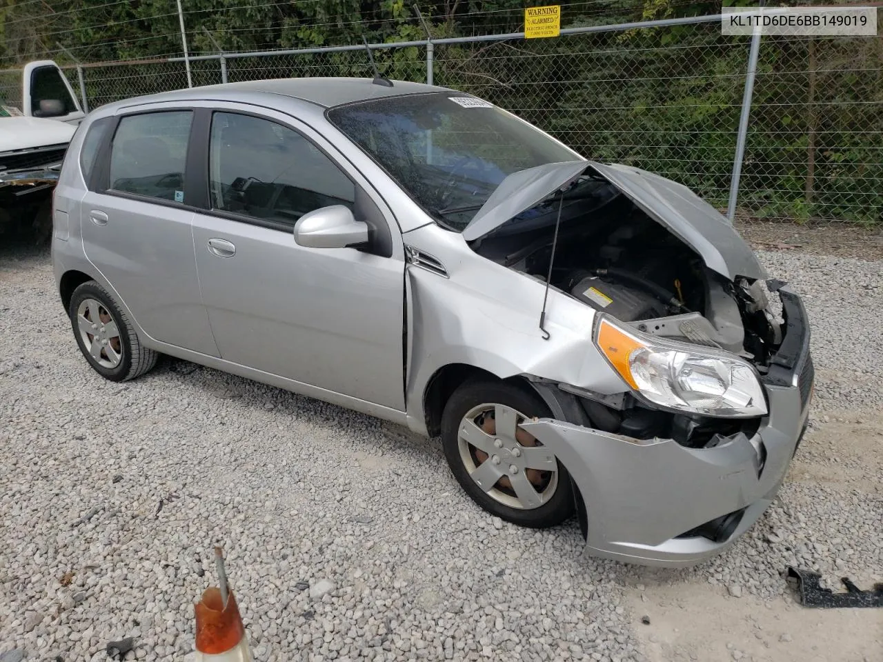 2011 Chevrolet Aveo Ls VIN: KL1TD6DE6BB149019 Lot: 69323984