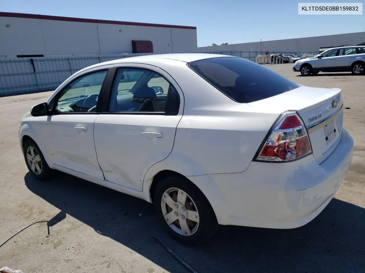 2011 Chevrolet Aveo Ls VIN: KL1TD5DE0BB159832 Lot: 71323334