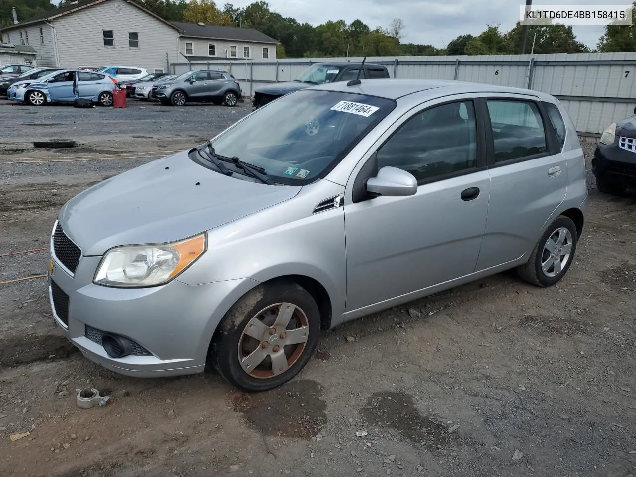 2011 Chevrolet Aveo Ls VIN: KL1TD6DE4BB158415 Lot: 71881464