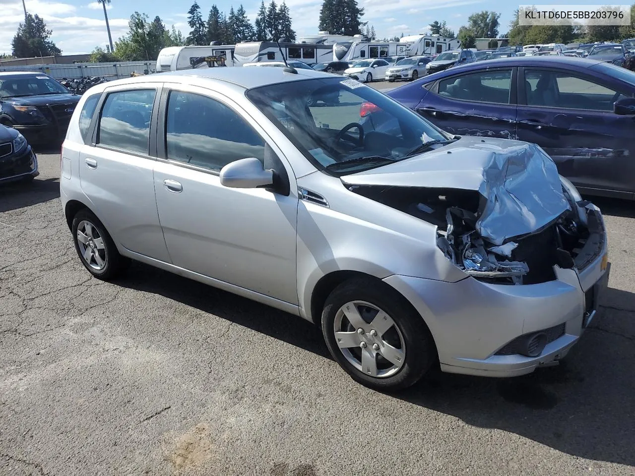 2011 Chevrolet Aveo Ls VIN: KL1TD6DE5BB203796 Lot: 73506044