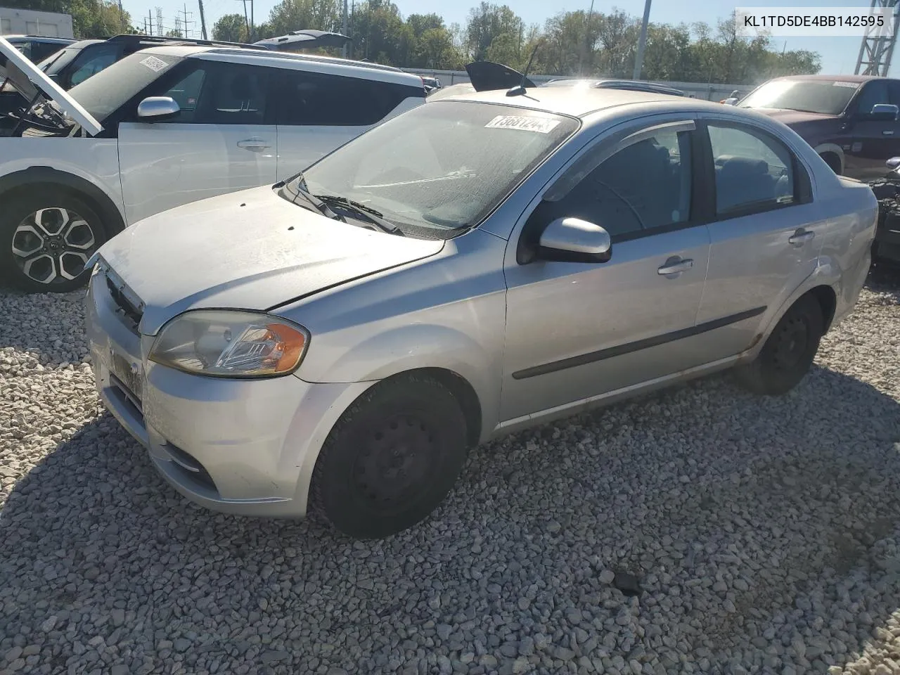 2011 Chevrolet Aveo Ls VIN: KL1TD5DE4BB142595 Lot: 73681244