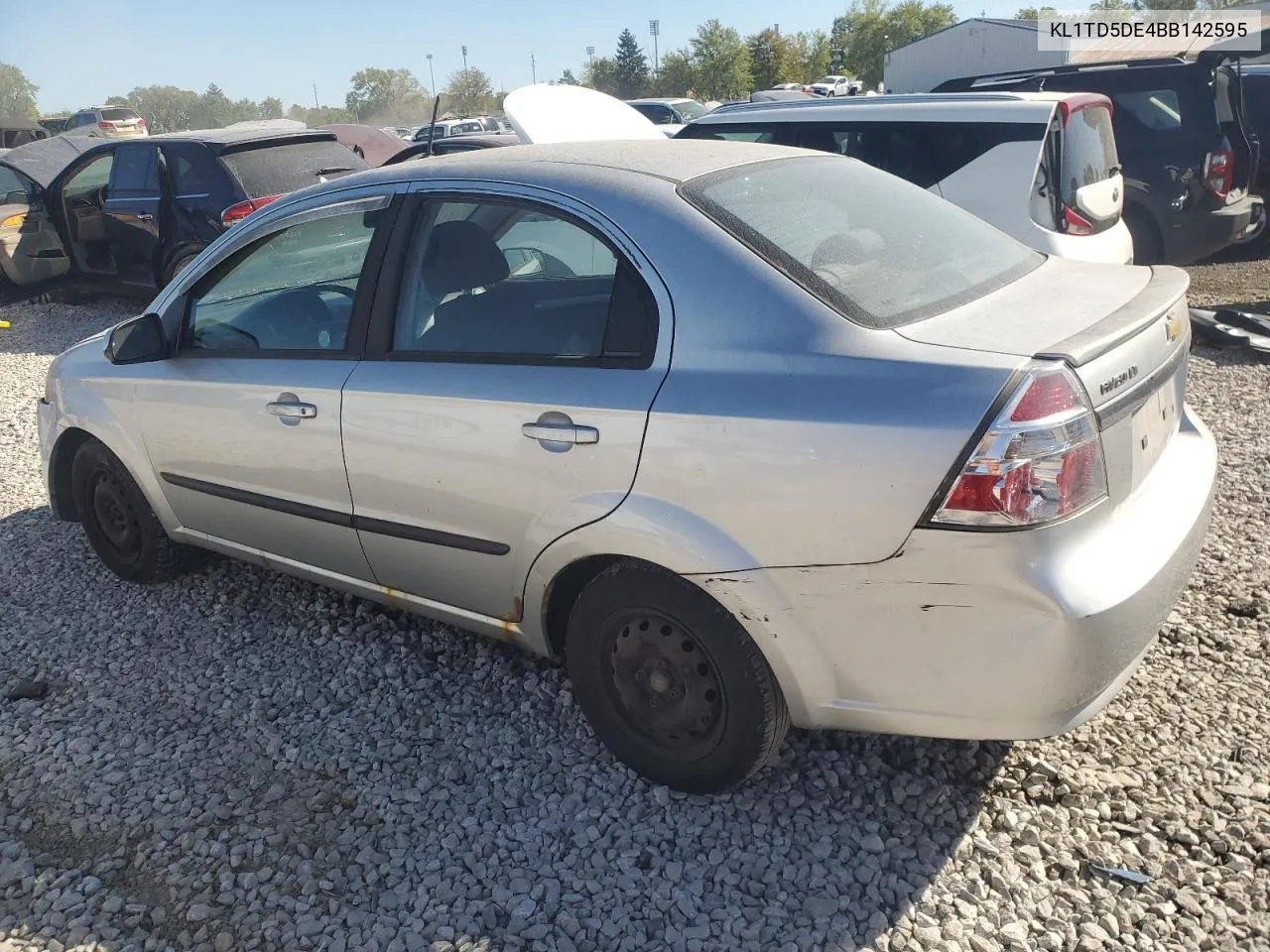 2011 Chevrolet Aveo Ls VIN: KL1TD5DE4BB142595 Lot: 73681244