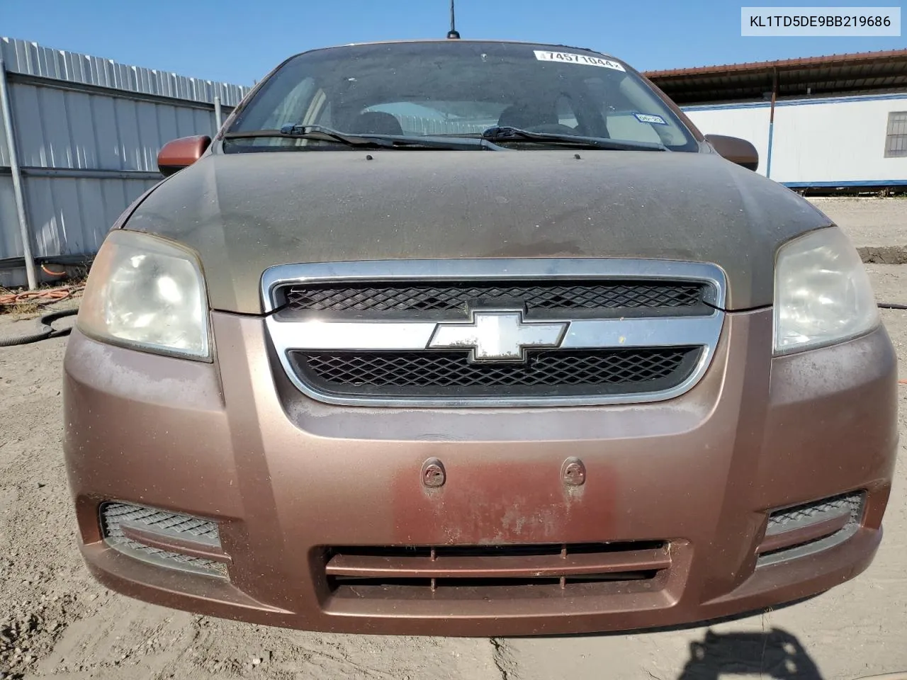 2011 Chevrolet Aveo Ls VIN: KL1TD5DE9BB219686 Lot: 74571044