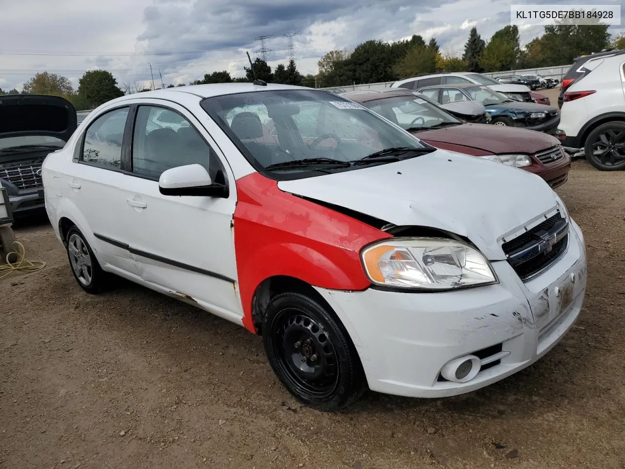 KL1TG5DE7BB184928 2011 Chevrolet Aveo Lt