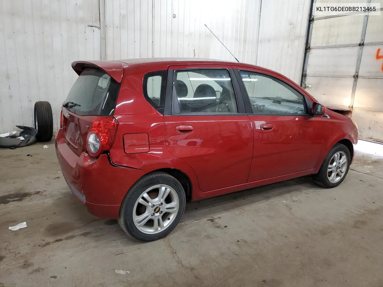 2011 Chevrolet Aveo Lt VIN: KL1TG6DE0BB213465 Lot: 76278474