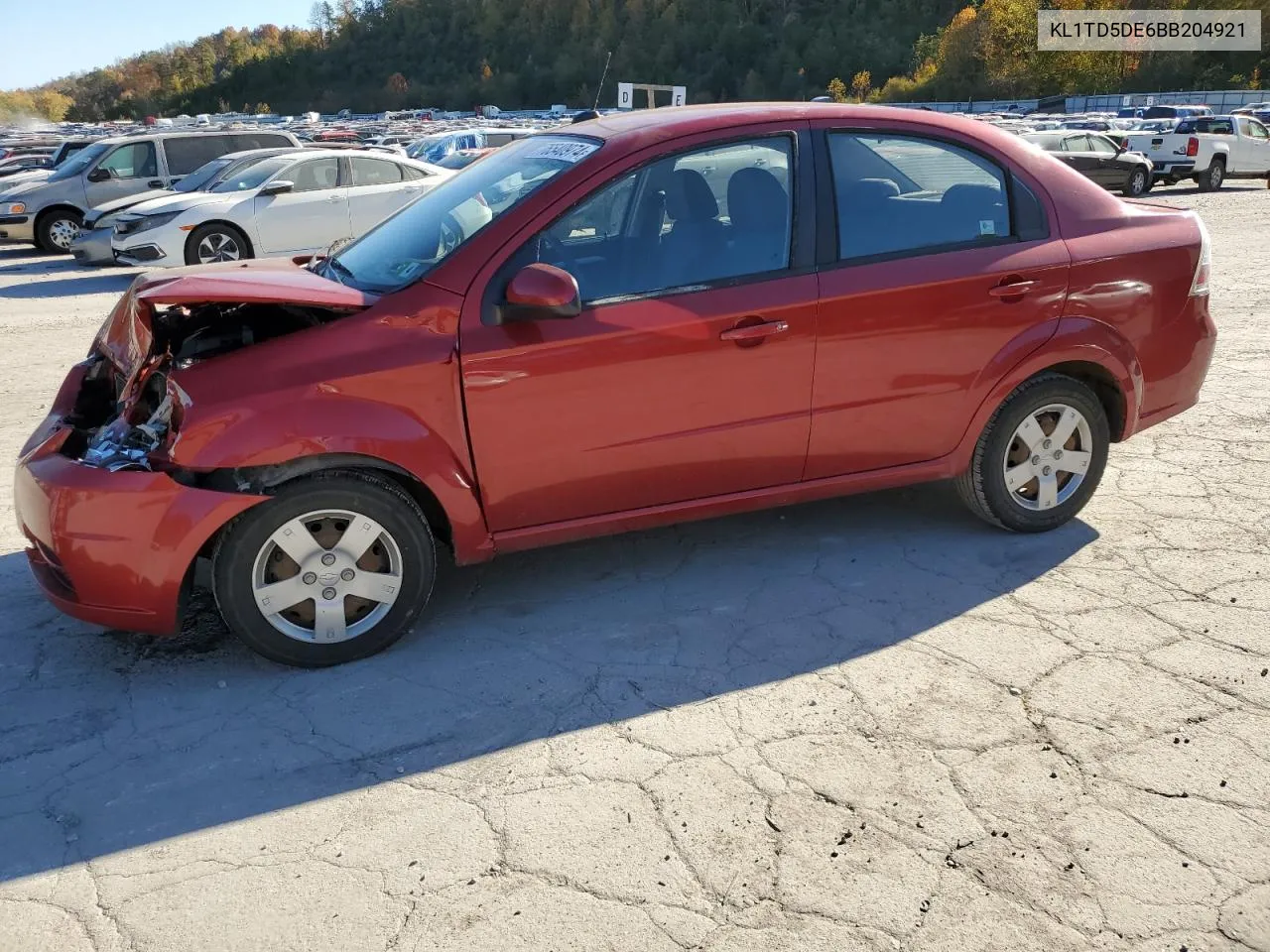 2011 Chevrolet Aveo Ls VIN: KL1TD5DE6BB204921 Lot: 76540974