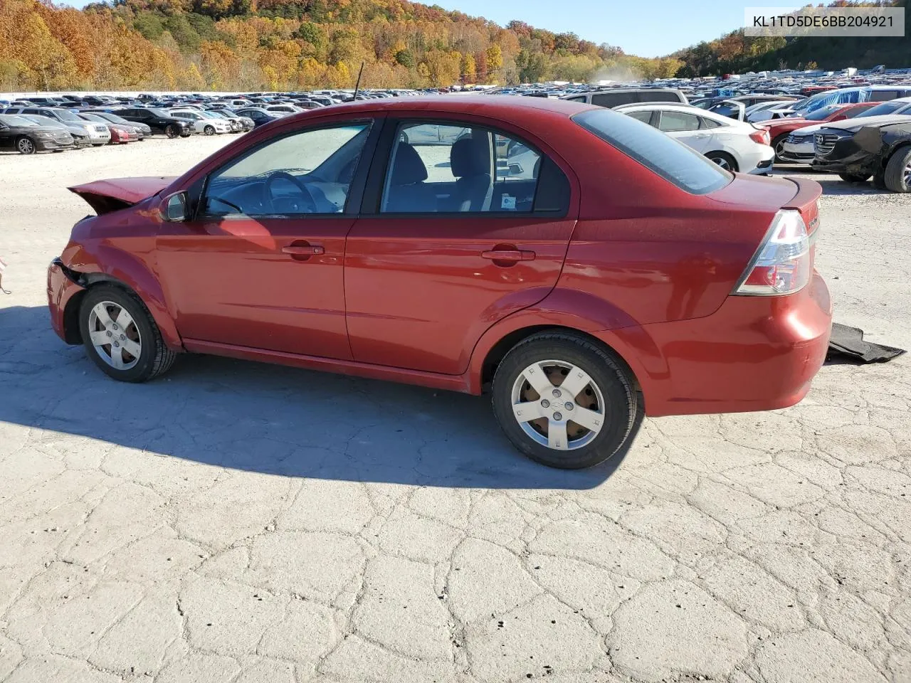 2011 Chevrolet Aveo Ls VIN: KL1TD5DE6BB204921 Lot: 76540974