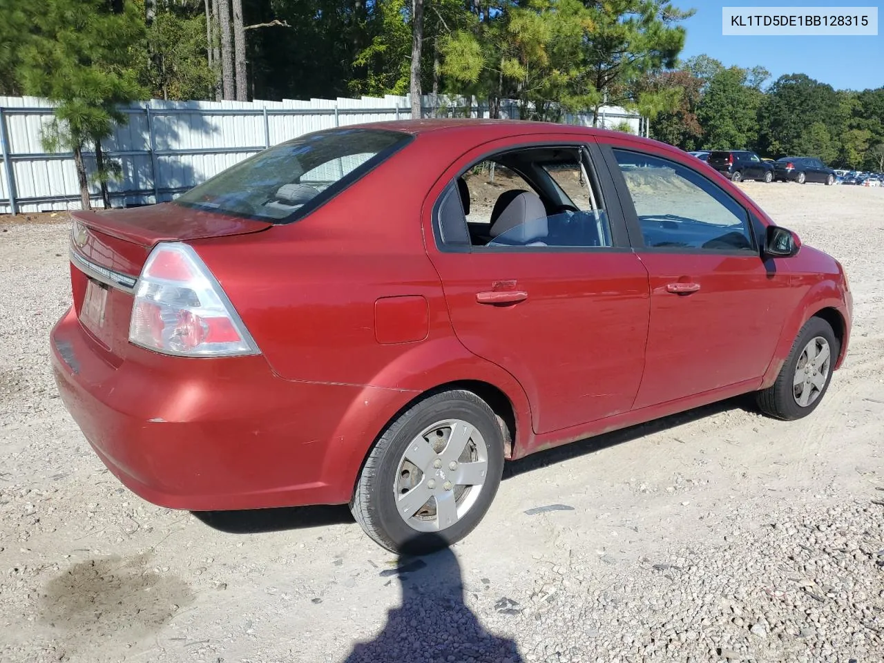 2011 Chevrolet Aveo Ls VIN: KL1TD5DE1BB128315 Lot: 76627844