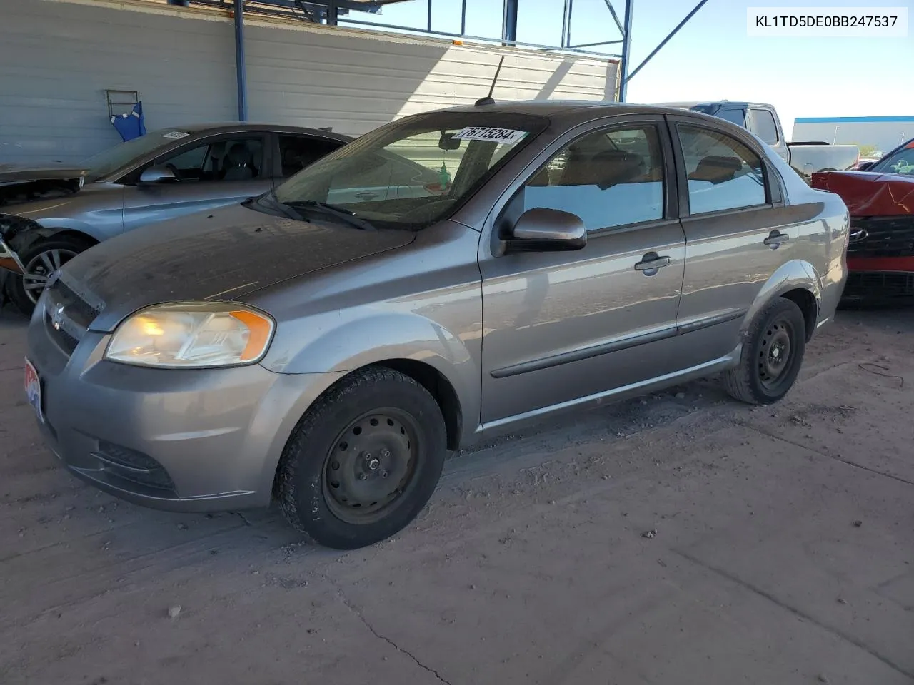 2011 Chevrolet Aveo Ls VIN: KL1TD5DE0BB247537 Lot: 76715284