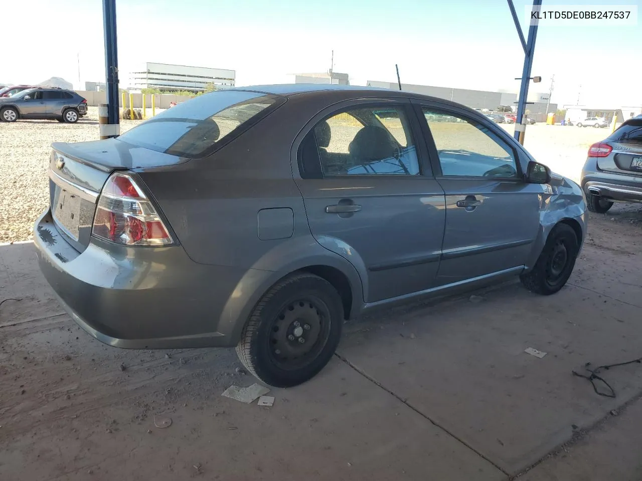 2011 Chevrolet Aveo Ls VIN: KL1TD5DE0BB247537 Lot: 76715284