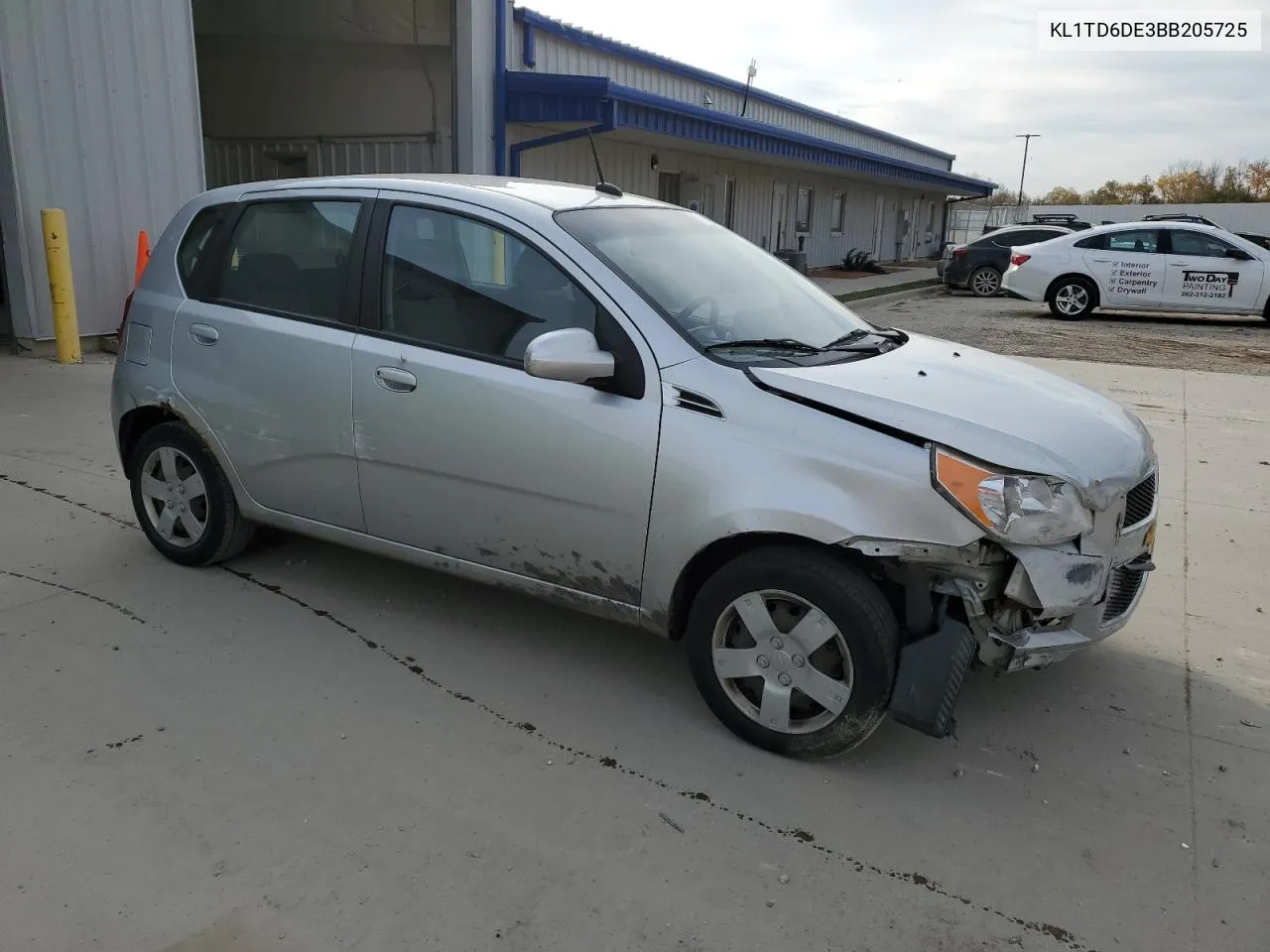 2011 Chevrolet Aveo Ls VIN: KL1TD6DE3BB205725 Lot: 77129904