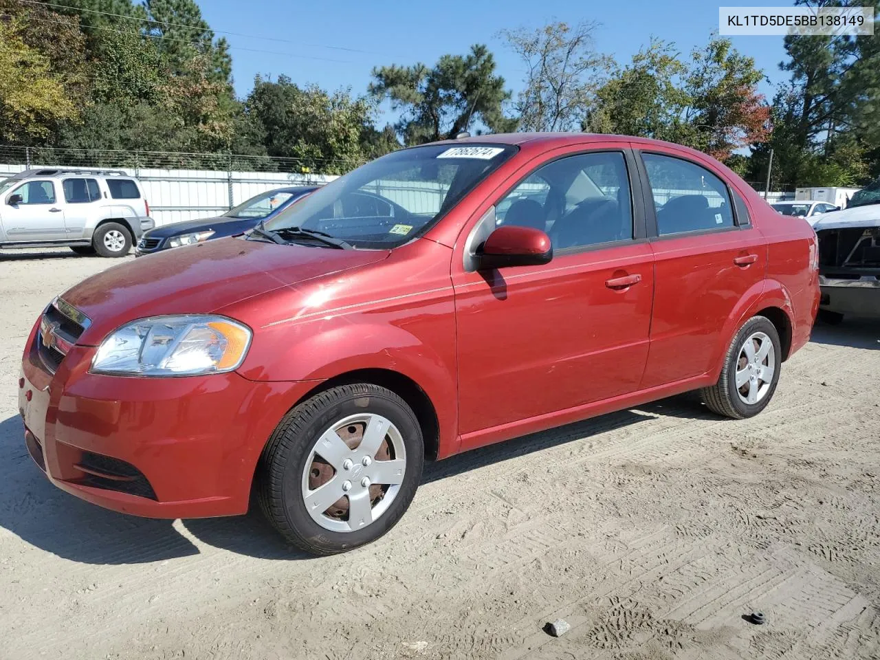 2011 Chevrolet Aveo Ls VIN: KL1TD5DE5BB138149 Lot: 77862674