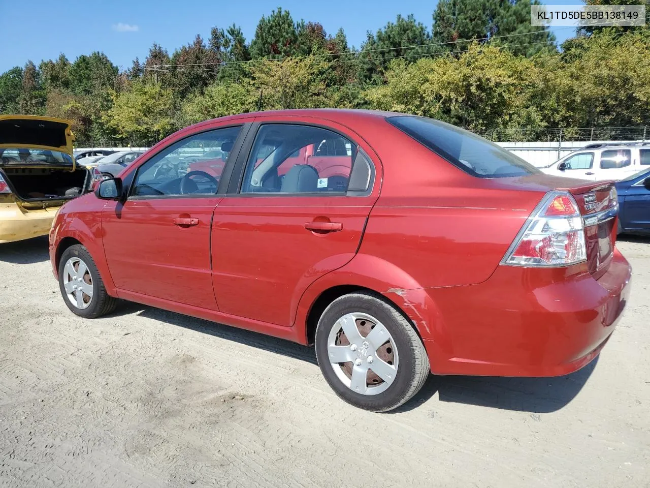 2011 Chevrolet Aveo Ls VIN: KL1TD5DE5BB138149 Lot: 77862674