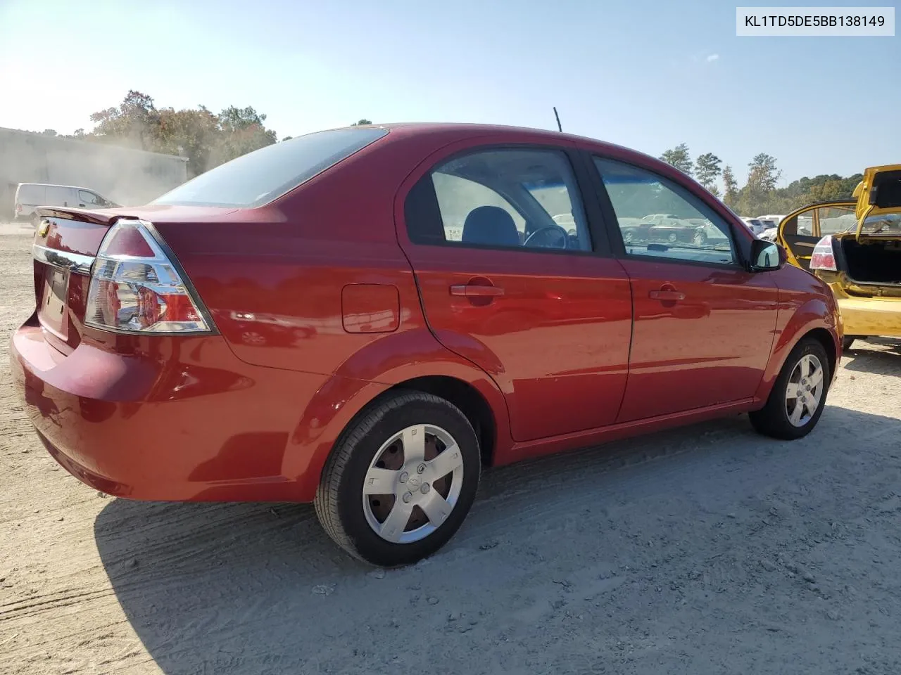 2011 Chevrolet Aveo Ls VIN: KL1TD5DE5BB138149 Lot: 77862674