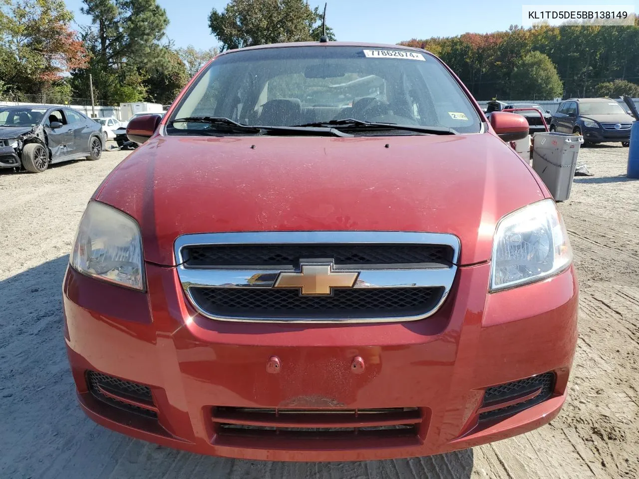 2011 Chevrolet Aveo Ls VIN: KL1TD5DE5BB138149 Lot: 77862674